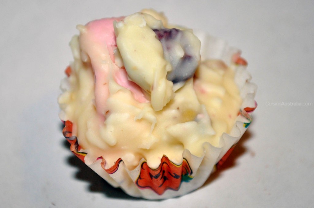Spoon Rocky Road mixture into a mini cupcake case for a serving variation