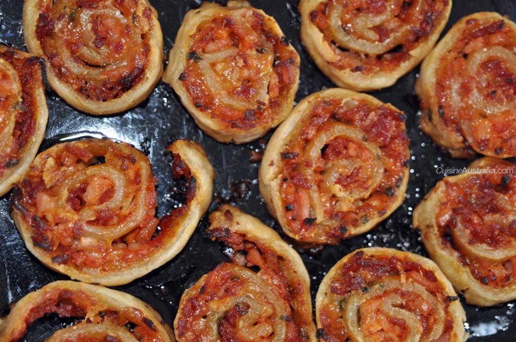Salami Pizza Scrolls