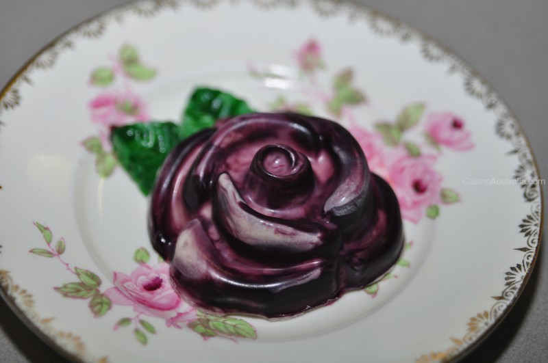 Blackberry Rose on Vintage China
