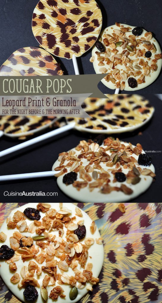 Cougar Pops with Leopard Print & Granola