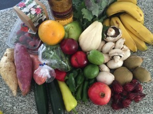 Fresh vegetables ready for the next few days