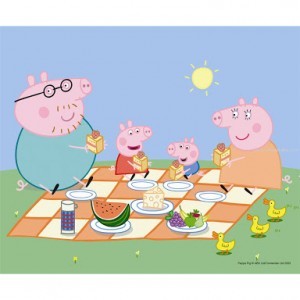 Peppa Pig Strawberry Cake