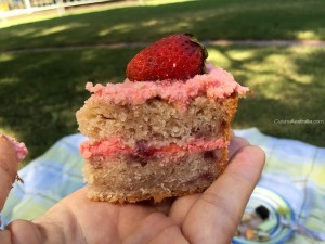 Peppa Pig Strawberry Cake