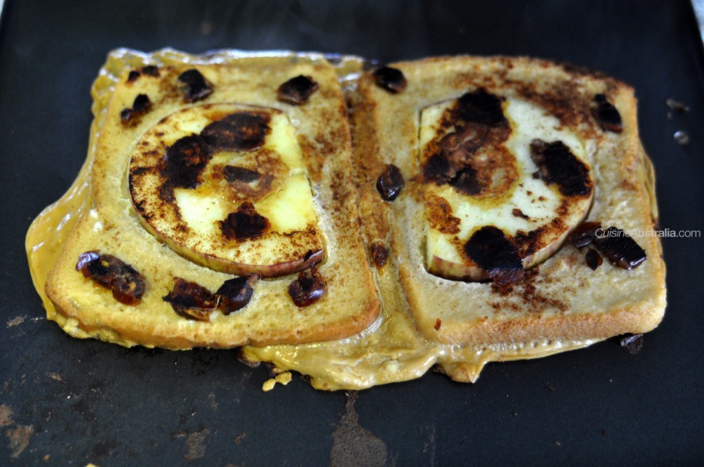 French Toast with Apple and Dates